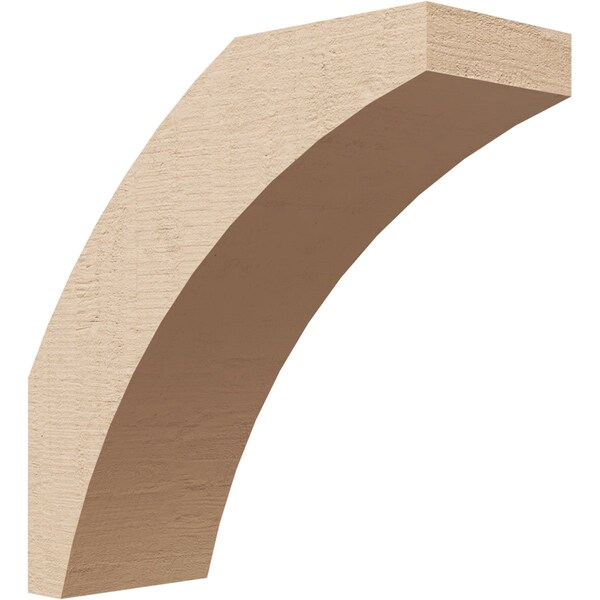 Ekena Millwork 3-inch W x 8-inch D x 8-inch H Thorton Rough Cedar Woodgrain TimberThane Knee Brace, Primed BRCUR03X08X08THRRCPR - main